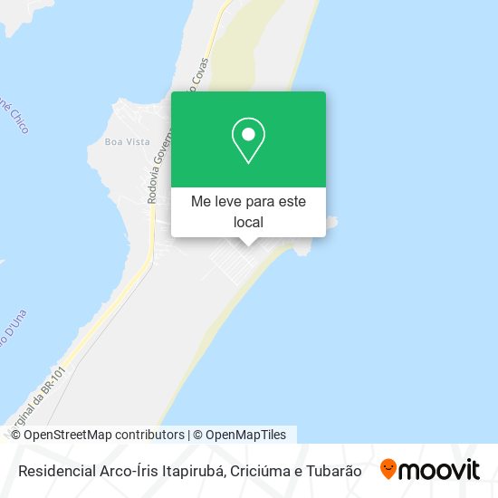 Residencial Arco-Íris Itapirubá mapa