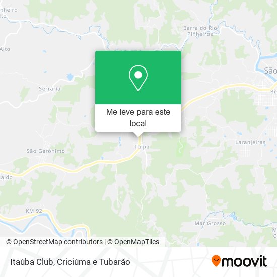 Itaúba Club mapa