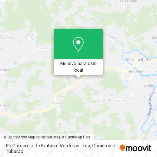 Rc Comércio de Frutas e Verduras Ltda mapa