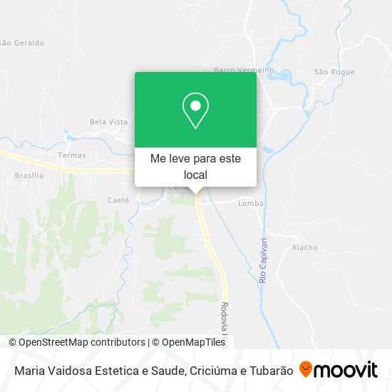 Maria Vaidosa Estetica e Saude mapa