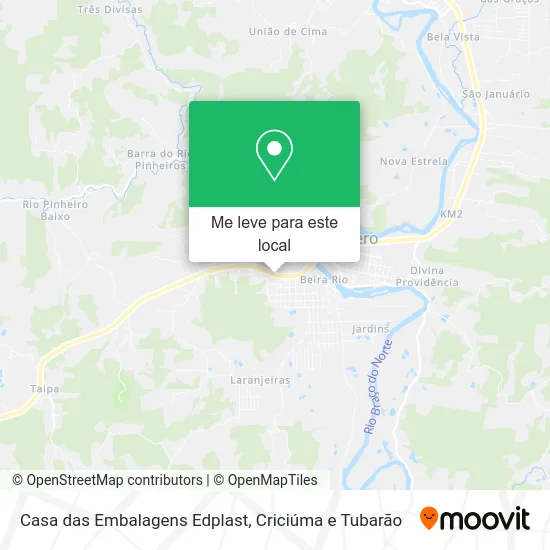 Casa das Embalagens Edplast mapa