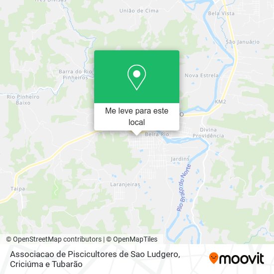 Associacao de Piscicultores de Sao Ludgero mapa