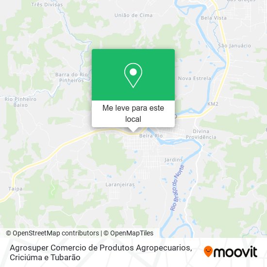 Agrosuper Comercio de Produtos Agropecuarios mapa