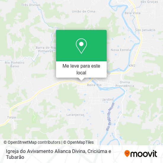 Igreja do Avivamento Alianca Divina mapa