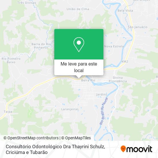 Consultório Odontológico Dra Thayrini Schulz mapa