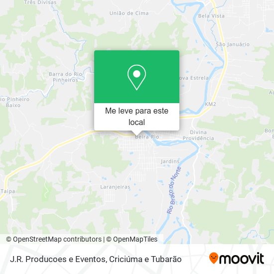 J.R. Producoes e Eventos mapa