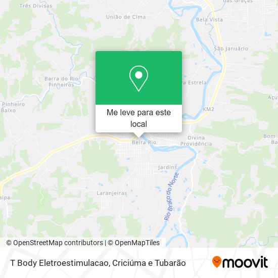T Body Eletroestimulacao mapa