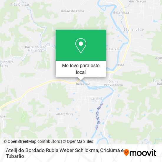 Atelij do Bordado Rubia Weber Schlickma mapa
