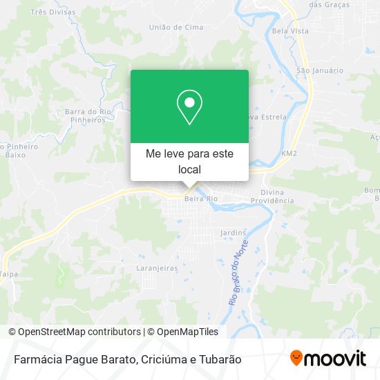 Farmácia Pague Barato mapa