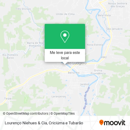 Lourenço Niehues & Cia mapa