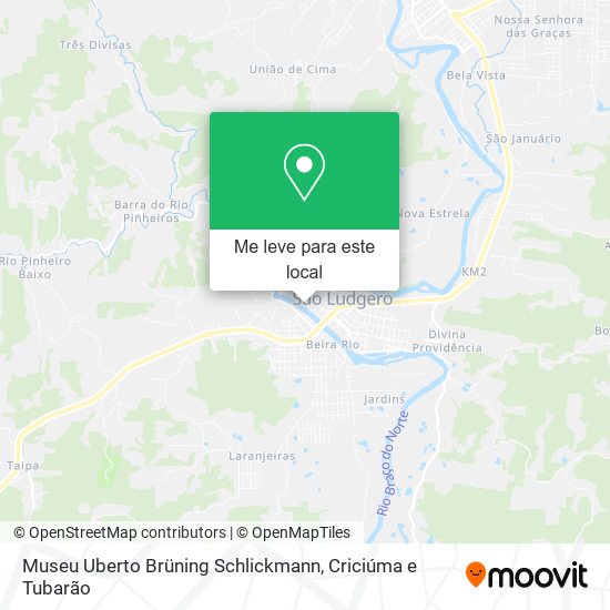 Museu Uberto Brüning Schlickmann mapa