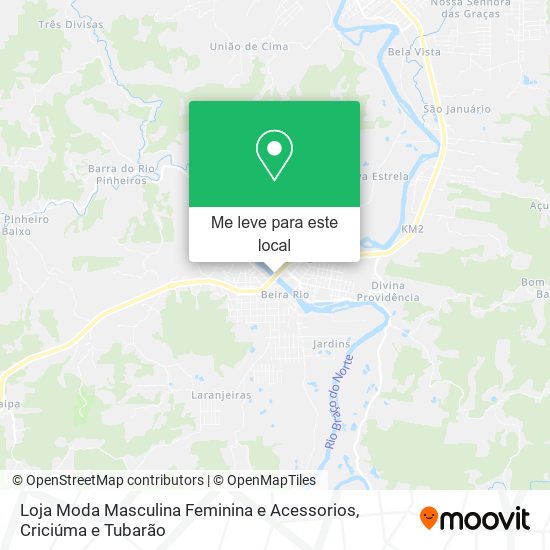 Loja Moda Masculina Feminina e Acessorios mapa