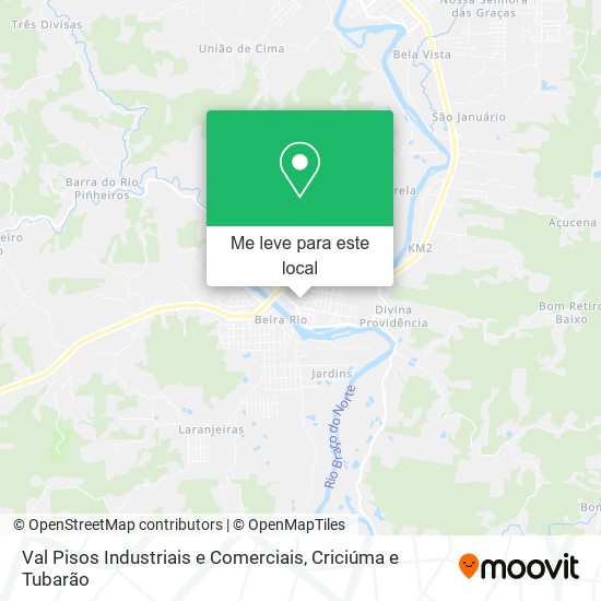 Val Pisos Industriais e Comerciais mapa