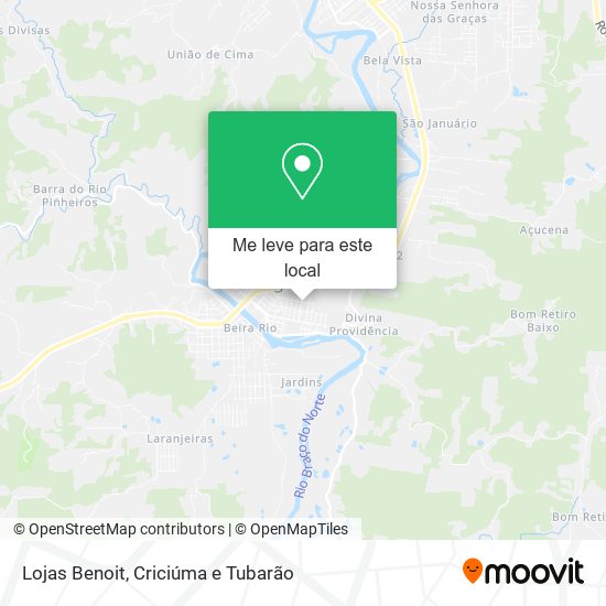 Lojas Benoit mapa