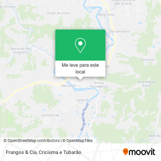 Frangos & Cia mapa
