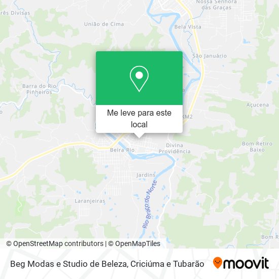 Beg Modas e Studio de Beleza mapa