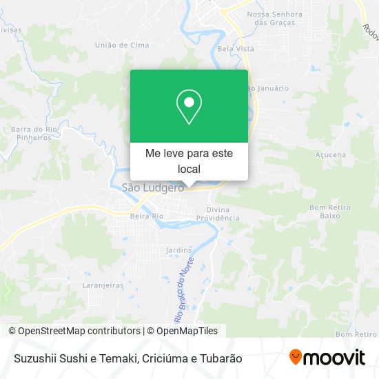 Suzushii Sushi e Temaki mapa