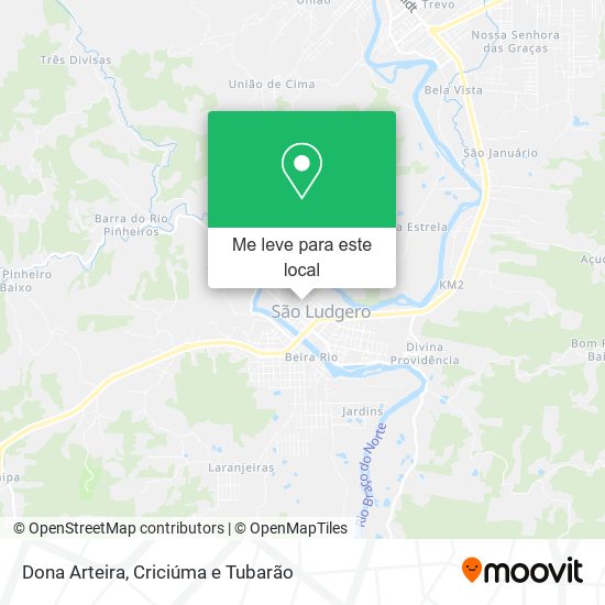 Dona Arteira mapa