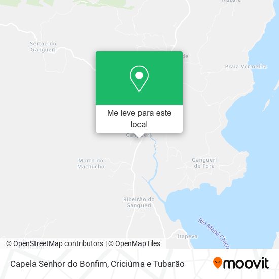 Capela Senhor do Bonfim mapa