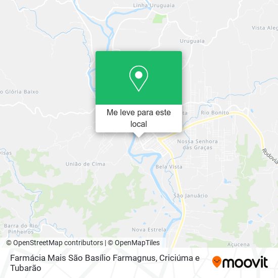 Farmácia Mais São Basílio Farmagnus mapa