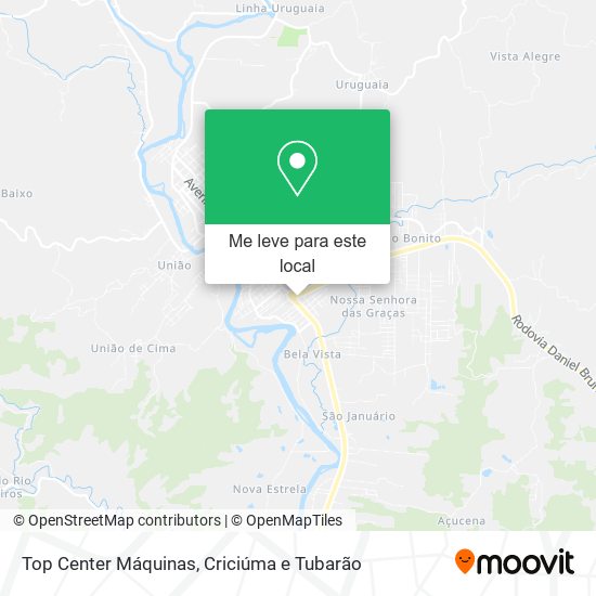 Top Center Máquinas mapa