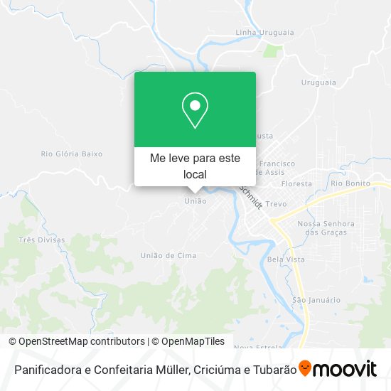 Panificadora e Confeitaria Müller mapa