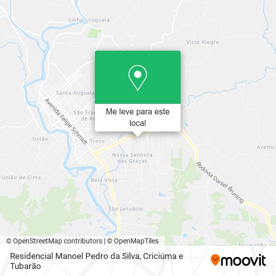 Residencial Manoel Pedro da Silva mapa