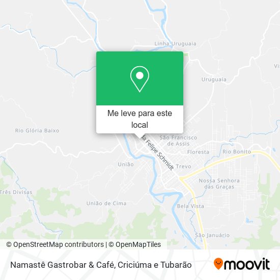 Namastê Gastrobar & Café mapa