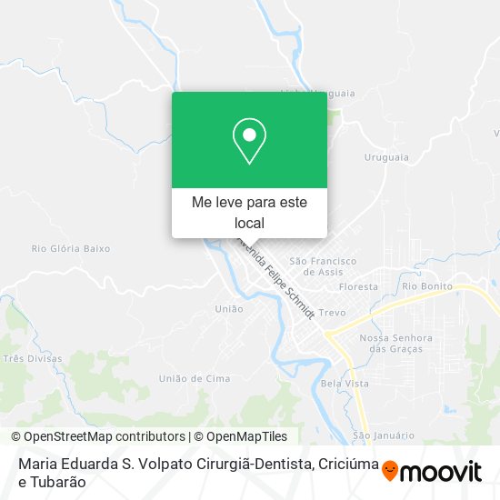 Maria Eduarda S. Volpato Cirurgiã-Dentista mapa