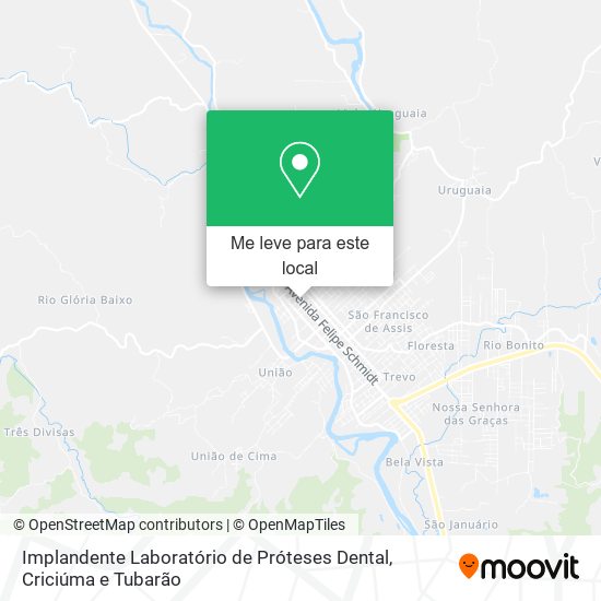 Implandente Laboratório de Próteses Dental mapa