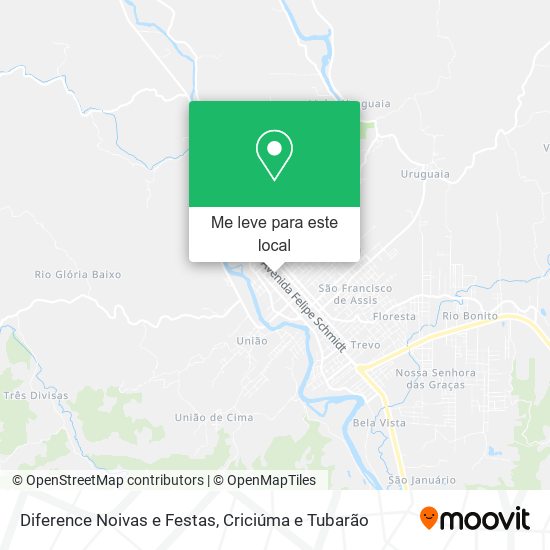 Diference Noivas e Festas mapa