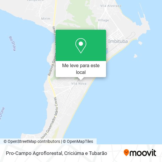 Pro-Campo Agroflorestal mapa