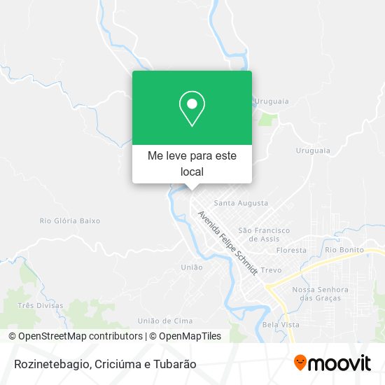 Rozinetebagio mapa