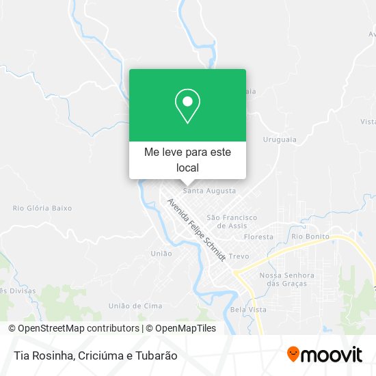 Tia Rosinha mapa