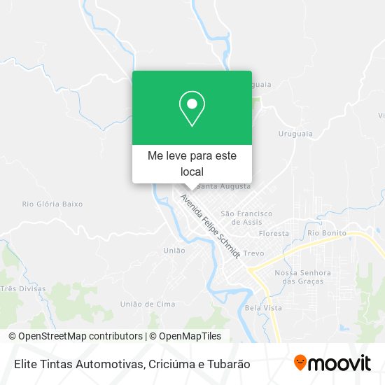 Elite Tintas Automotivas mapa