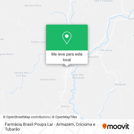 Farmácia Brasil Poupa Lar - Armazém mapa