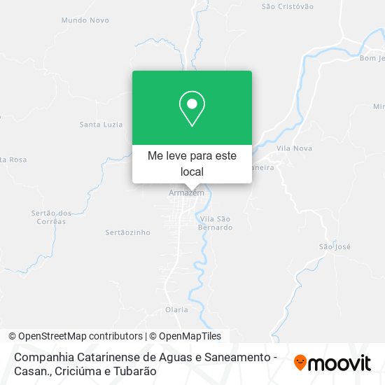 Companhia Catarinense de Aguas e Saneamento - Casan. mapa