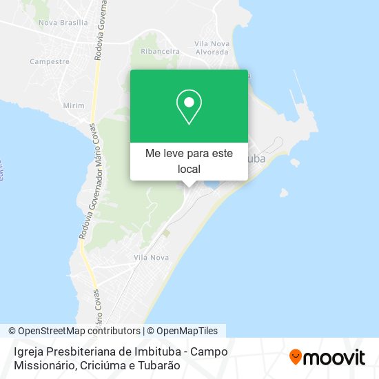 Igreja Presbiteriana de Imbituba - Campo Missionário mapa