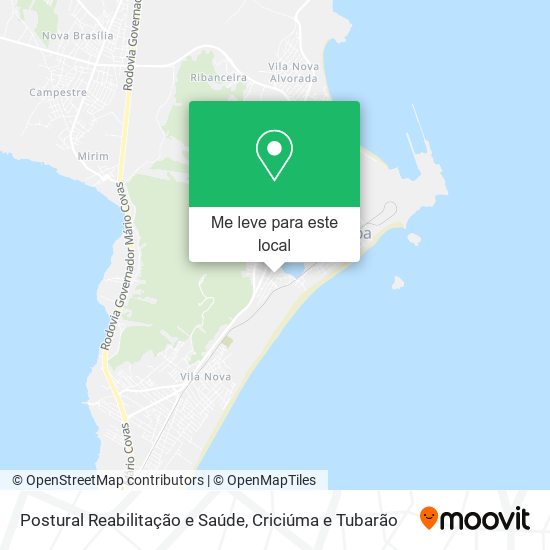 Postural Reabilitação e Saúde mapa
