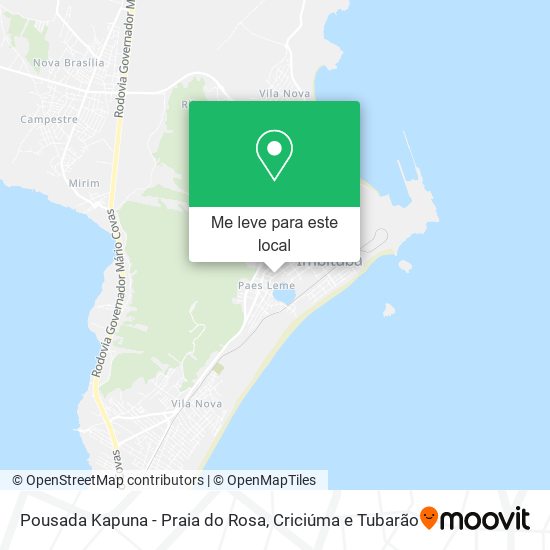 Pousada Kapuna - Praia do Rosa mapa