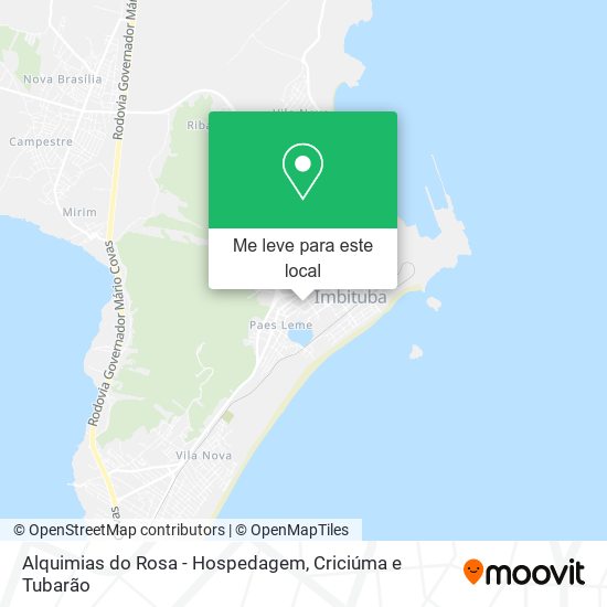 Alquimias do Rosa - Hospedagem mapa