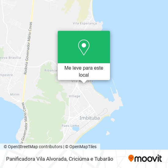 Panificadora Vila Alvorada mapa