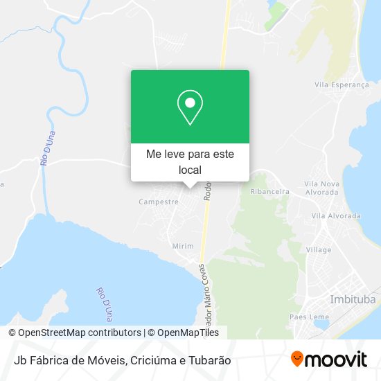 Jb Fábrica de Móveis mapa