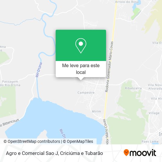 Agro e Comercial Sao J mapa