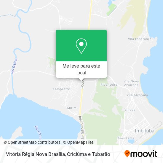 Vitória Régia Nova Brasília mapa