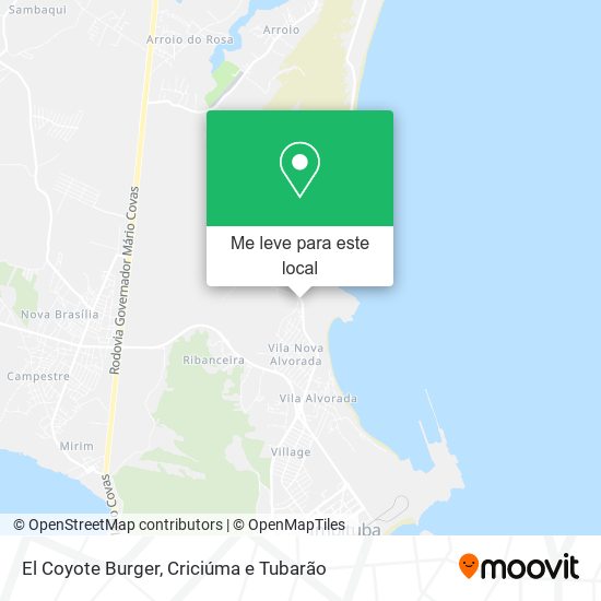 El Coyote Burger mapa