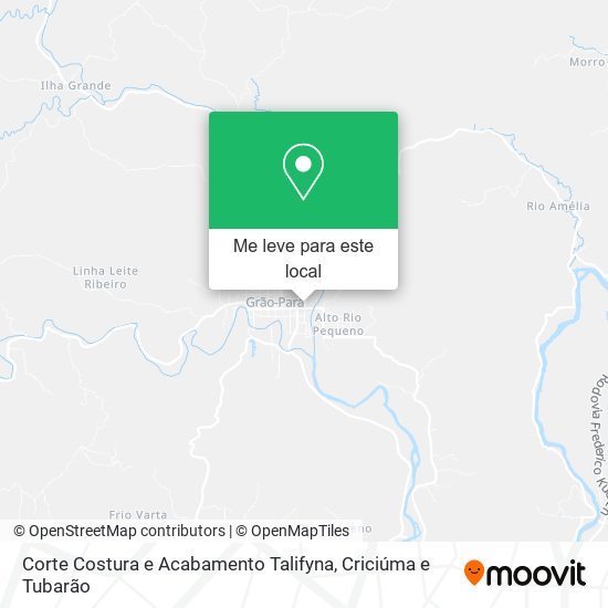Corte Costura e Acabamento Talifyna mapa