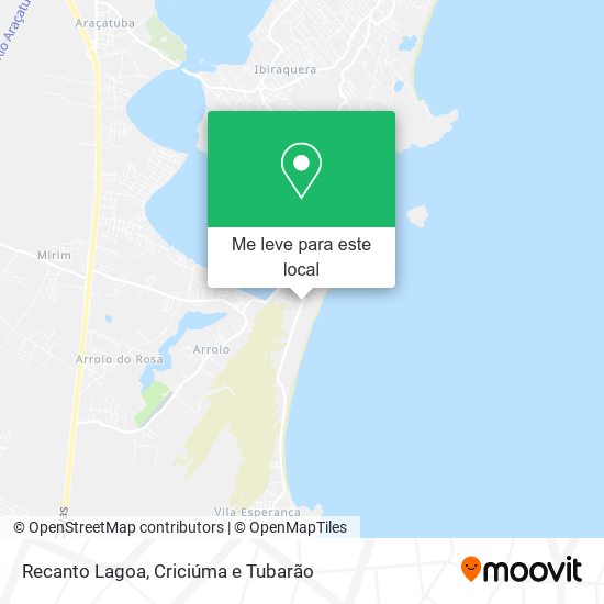 Recanto Lagoa mapa