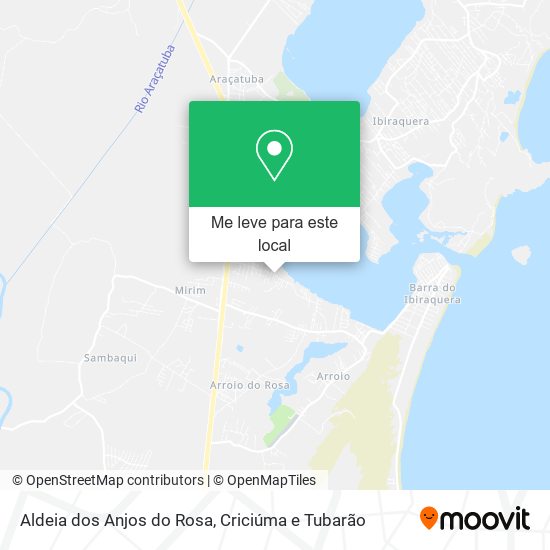 Aldeia dos Anjos do Rosa mapa