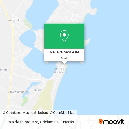 Praia de Ibiraquera mapa